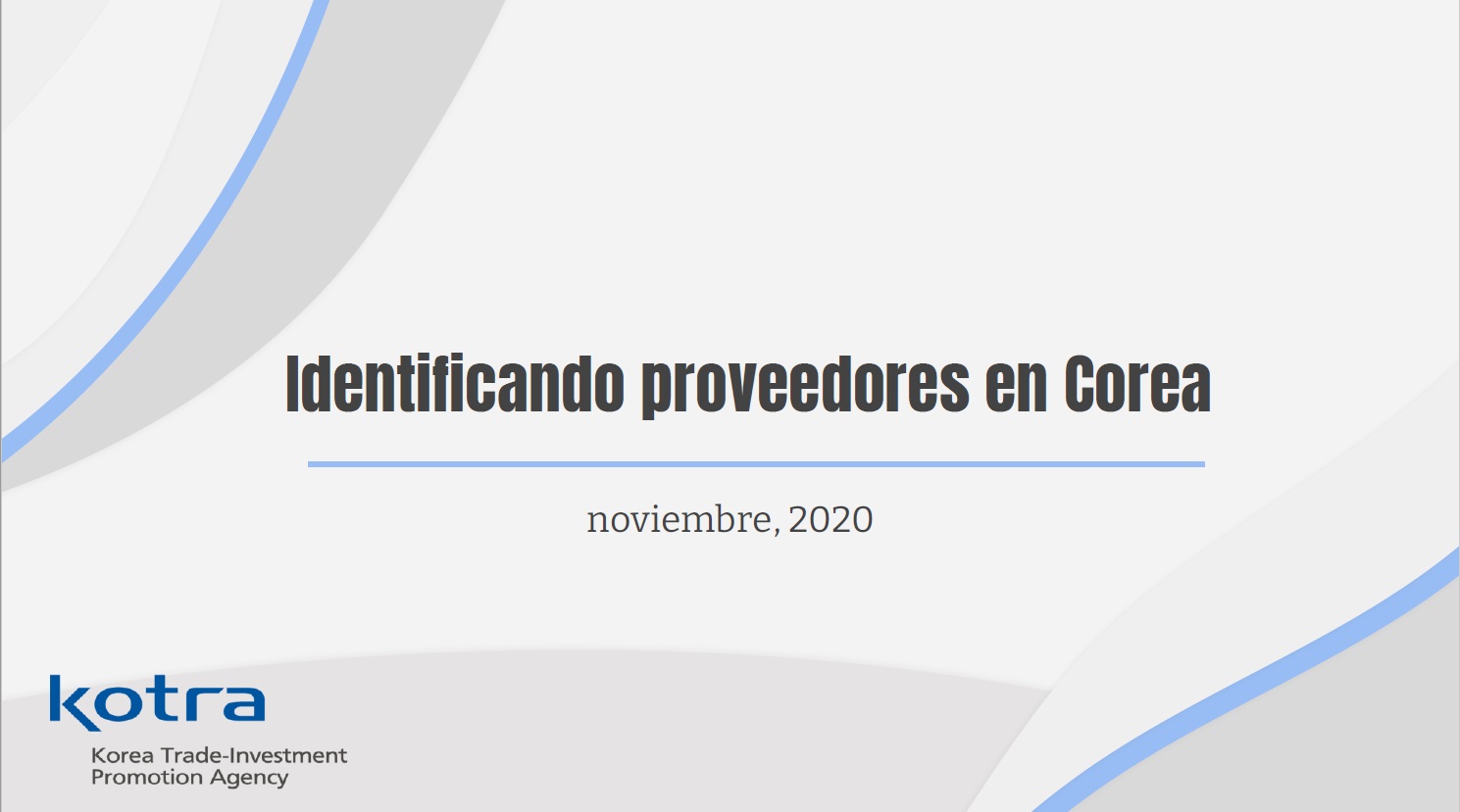 Identificando proveedores en Corea del Sur